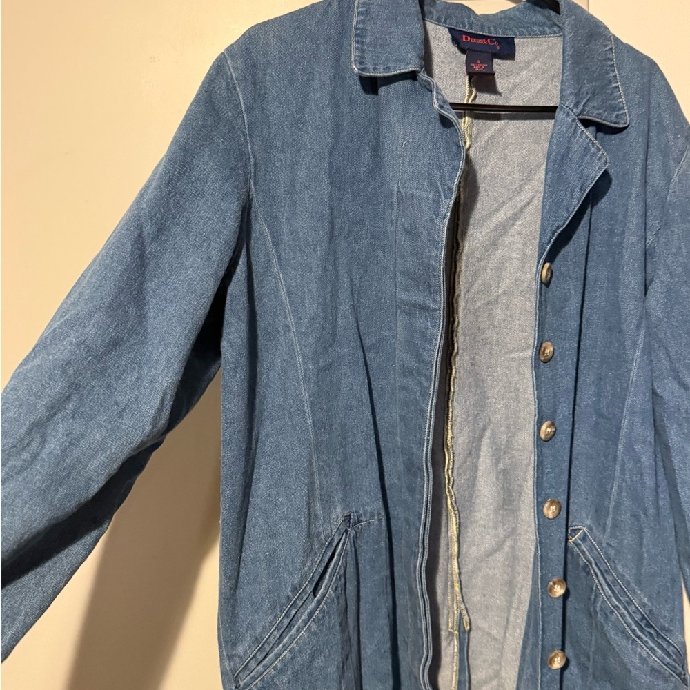 Denim&Co Denim Trench Coat
